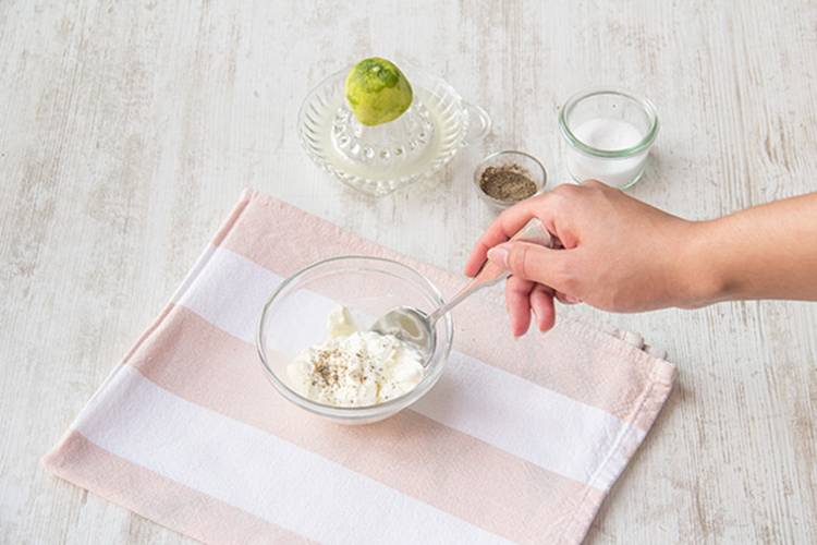 Make the citrus sour cream