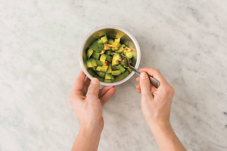 Make the lemon-guac