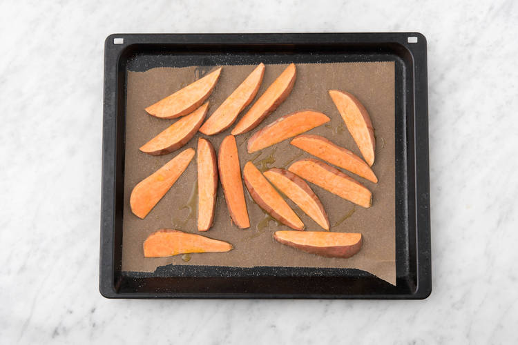 Bake the sweet potato
