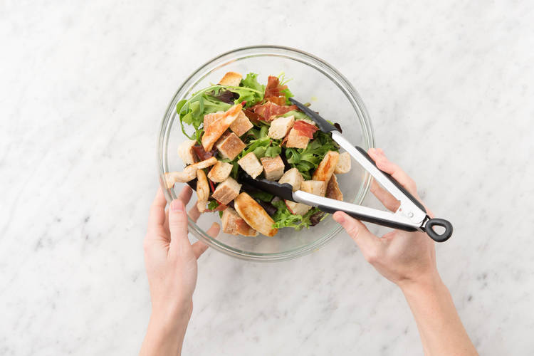 Serve the salad