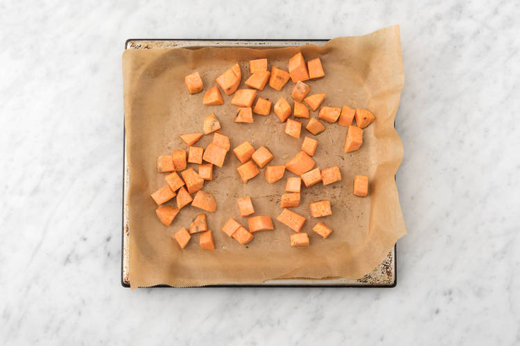 Bake the sweet potato
