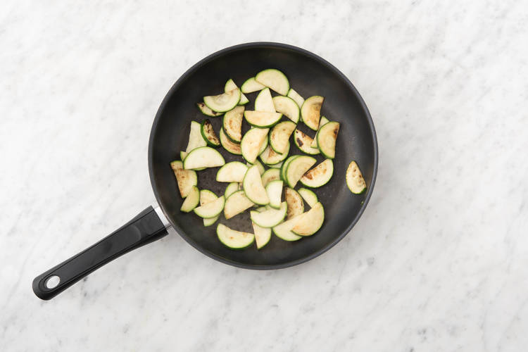 Frying Courgette