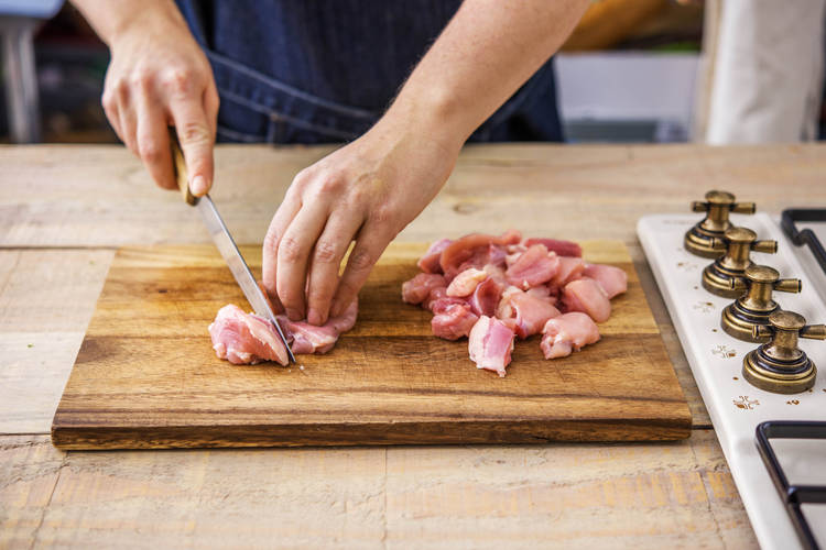 Chop chicken