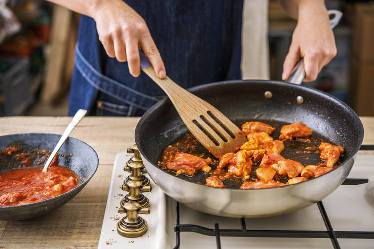 Cook chicken