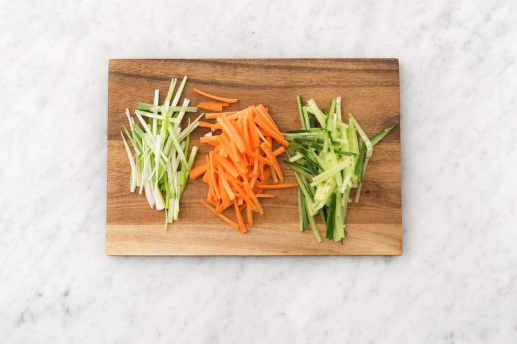 Prepare the veggies