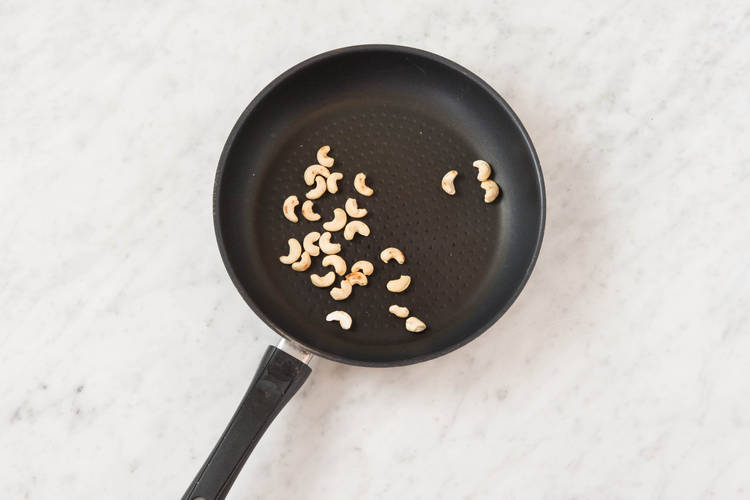 Cashewkerne rösten