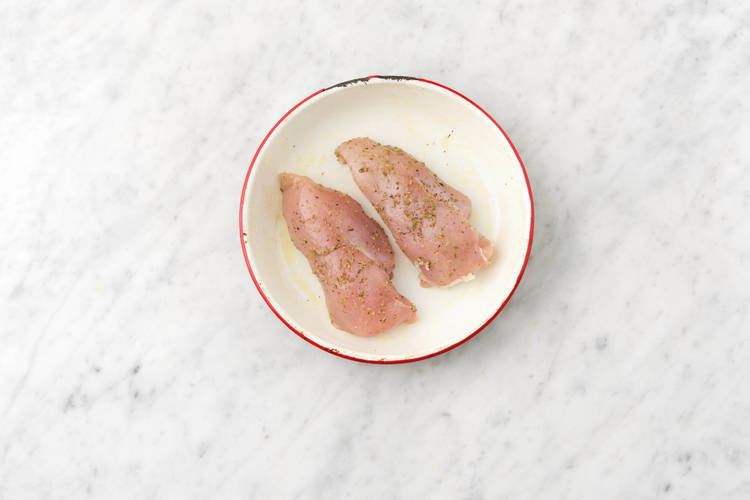 Marinate the chicken