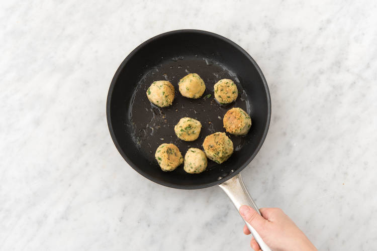 Fry the falafel