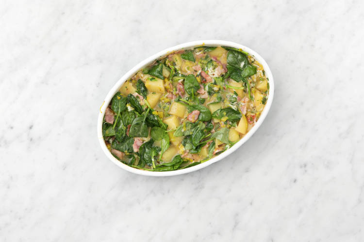 Assemble the frittata