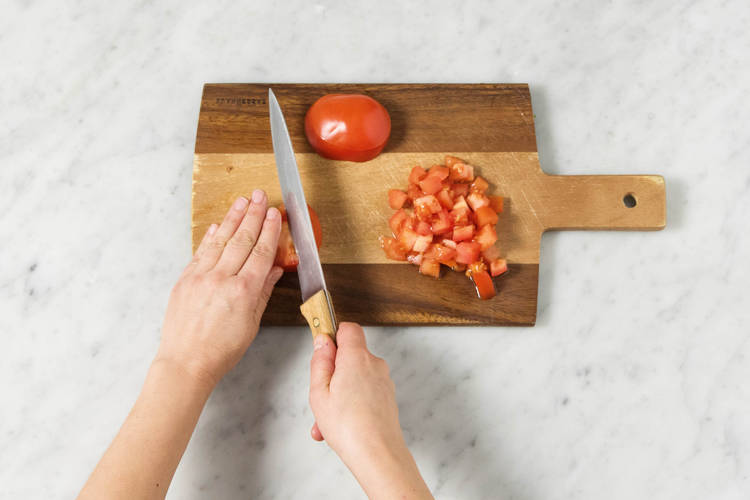 Tomaten schneiden