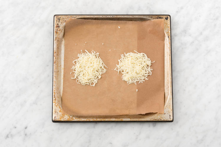 PREP THE CHEESE AND BUNS