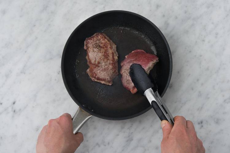 Cook the steak