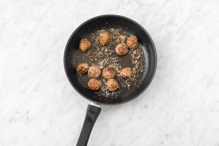 COOK THE MEATBALLS