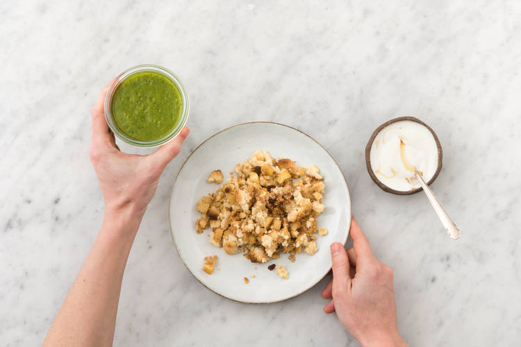 Smoothie servieren