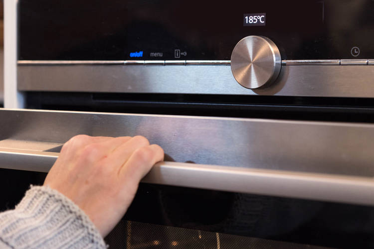 Bake the pizza