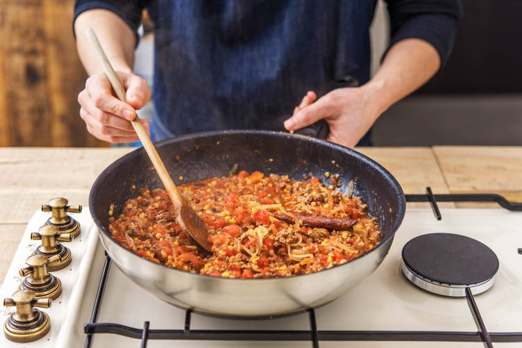 Simmer the sauce