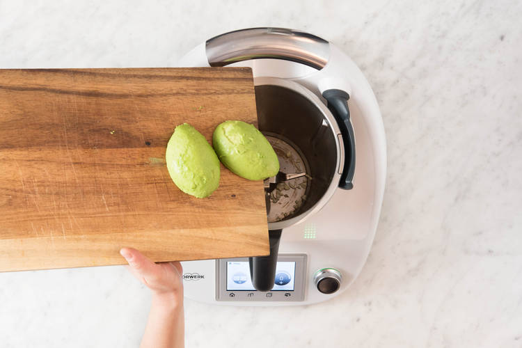 Avocado zerkleinern