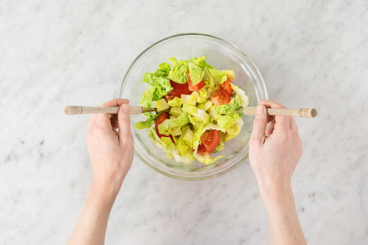 Salat mischen