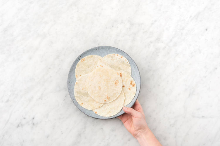 Heat The Mini Tortillas