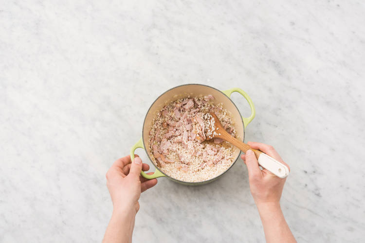 Start The Risotto On The Stove