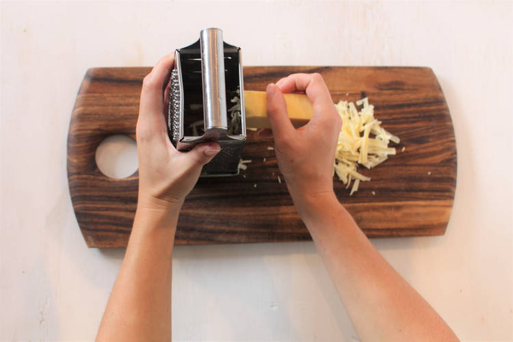 PREP THE CHEESE AND RED KIDNEY BEANS