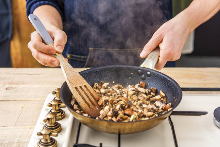 Cook the veggies