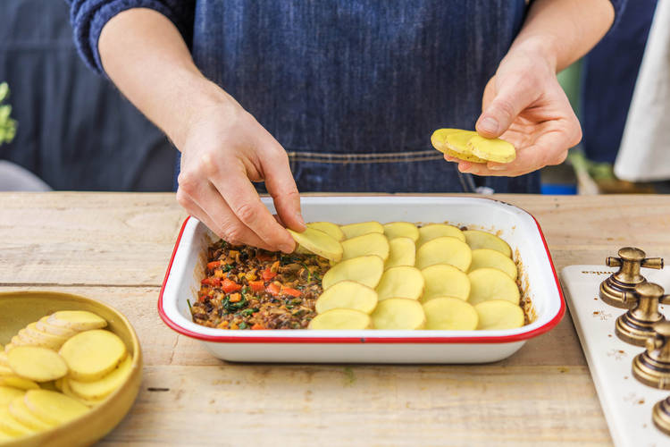 Bake the hotpot