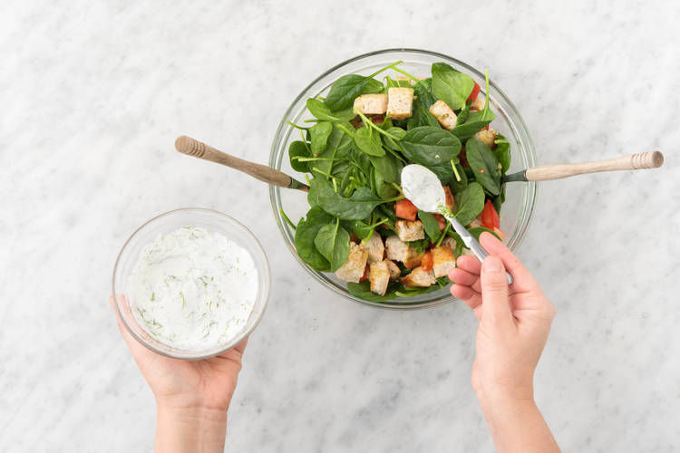 MAKE THE CAESAR SALAD