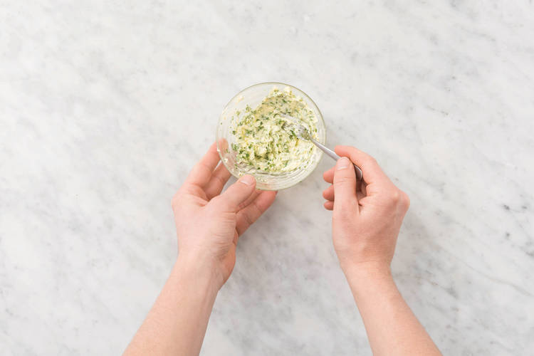 MAKE THE GARLIC BUTTER