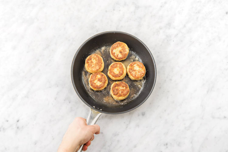 COOK THE SALMON CAKES