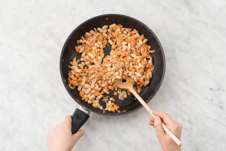 COOK THE BEAN MIXTURE