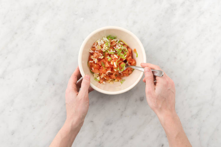 Make the tomato salsa