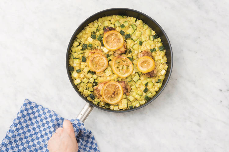 BAKE THE CHICKEN & RICE