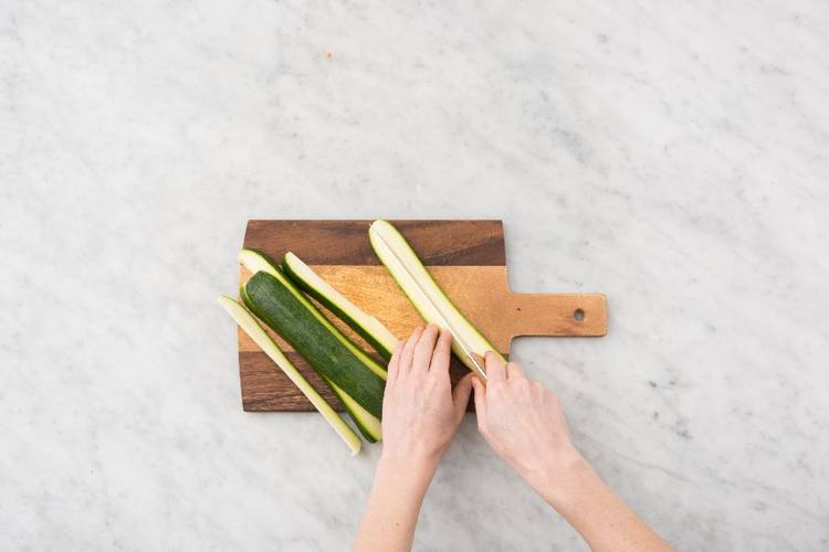 Prep Zucchini and Chicken