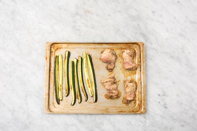 Cook Zucchini and Chicken