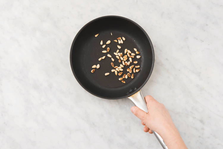 TOAST THE PINE NUTS