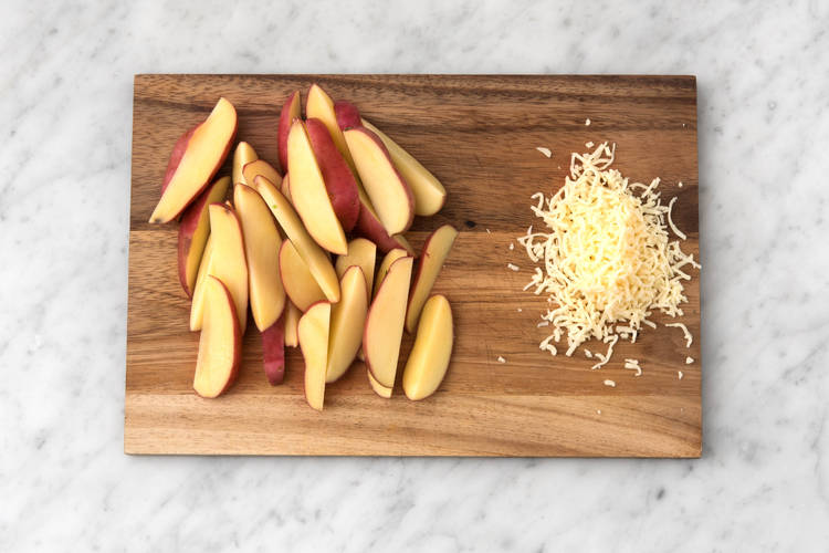 Prep the potatoes