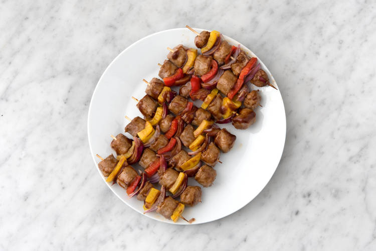 Assemble the skewers