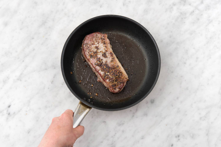 Sear the steak