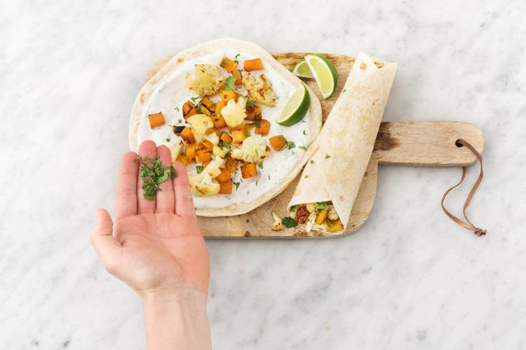 Sprinkle with remaining cilantro