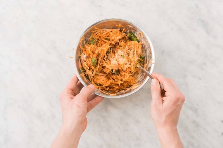 MAKE THE FRITTER MIX