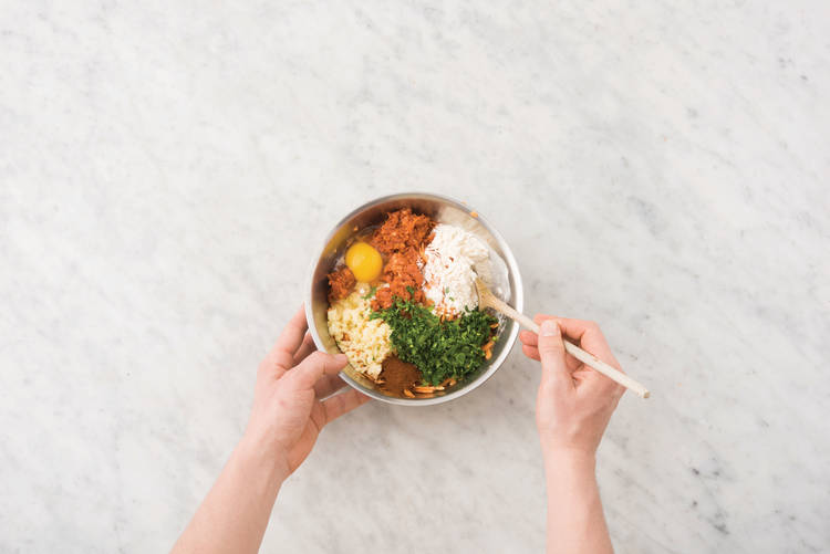 PREP THE FRITTER MIXTURE
