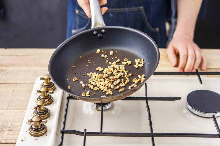 Toast the Pine Nuts