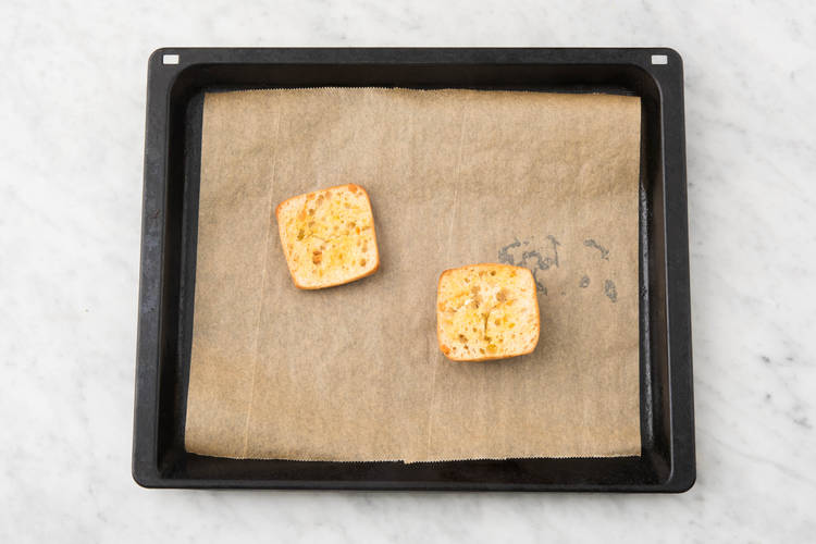 Make the garlic ciabatta