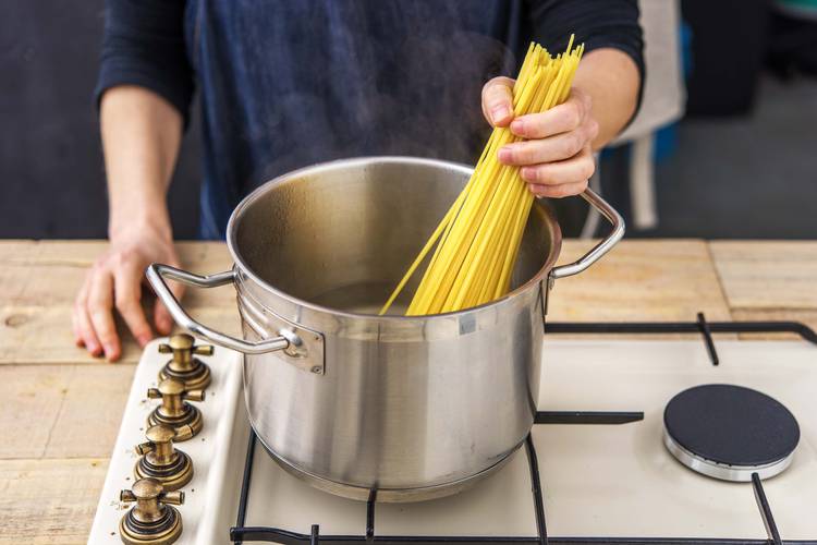 Boil pasta