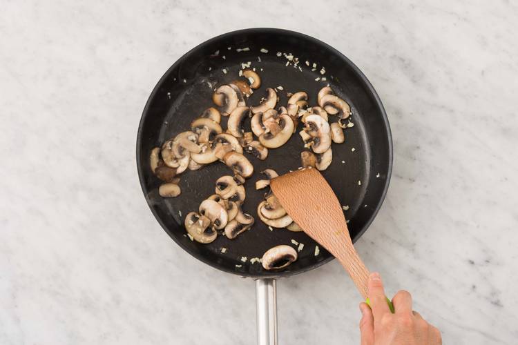 Cook mushrooms