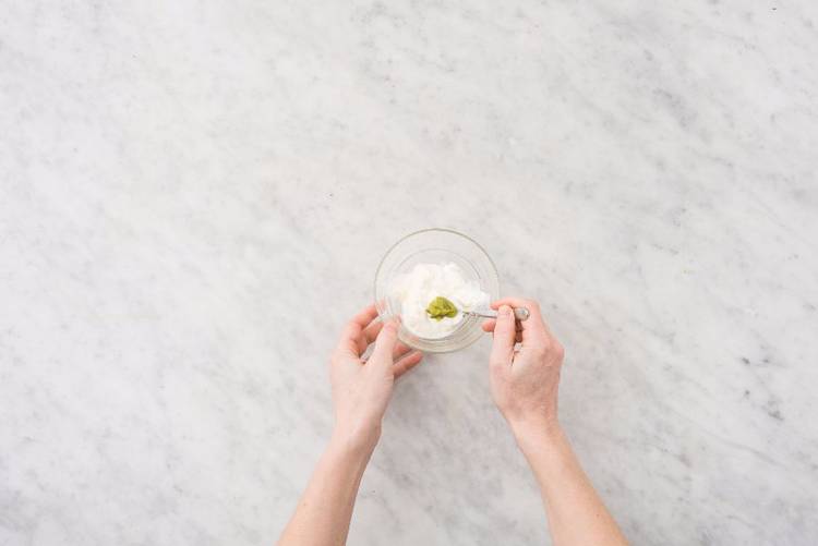 Warm Edamame and Make Crema