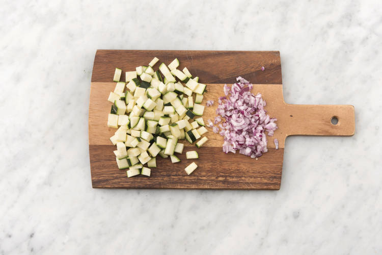 Prepare the veggies