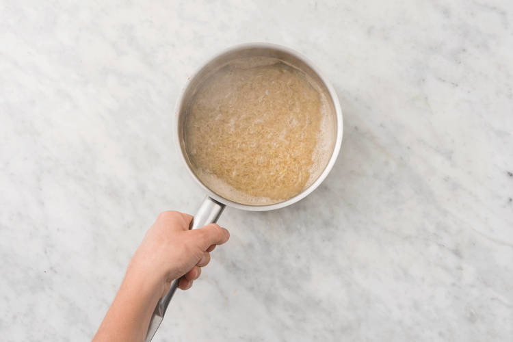 Cook the brown rice