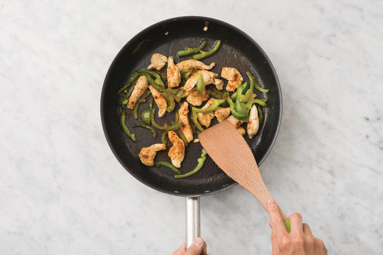 Cook the Mexican chicken